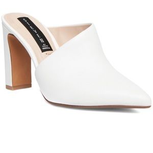 Steven by Steve Madden White Leather Mule Josette